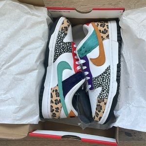 Nike dunk low patchwork